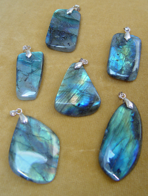 Labradorite (Spectorlite) Pendants