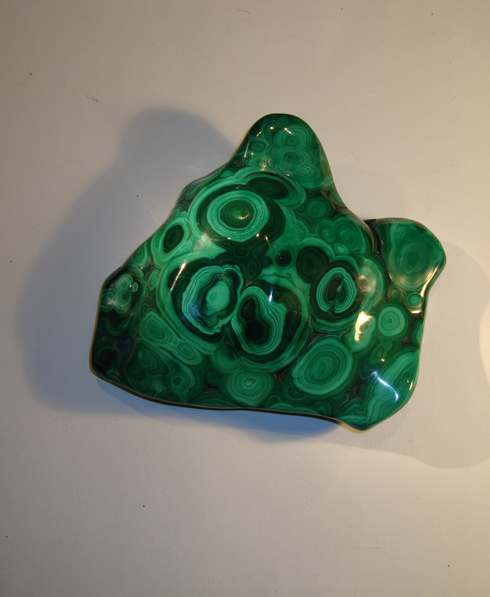 Large Polished Malachite Ornament