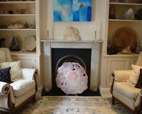 Rose Quartz Slice In Situ