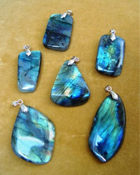 Labradorite (Spectrolite) Pendants